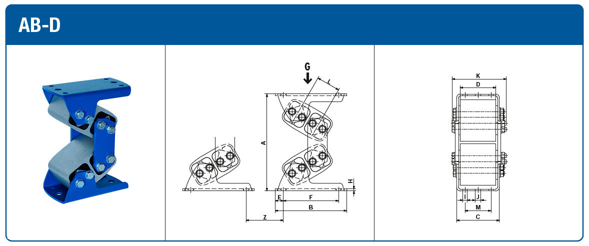 dibujo técnico Suspensión AB-D