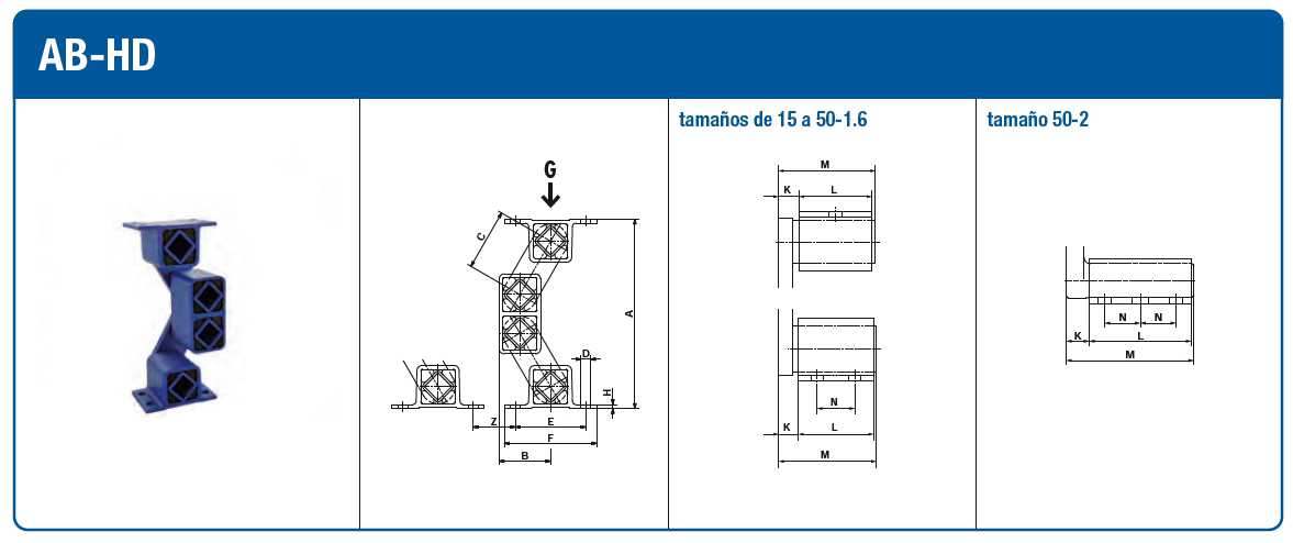 dibujo técnico Suspensión AB-HD