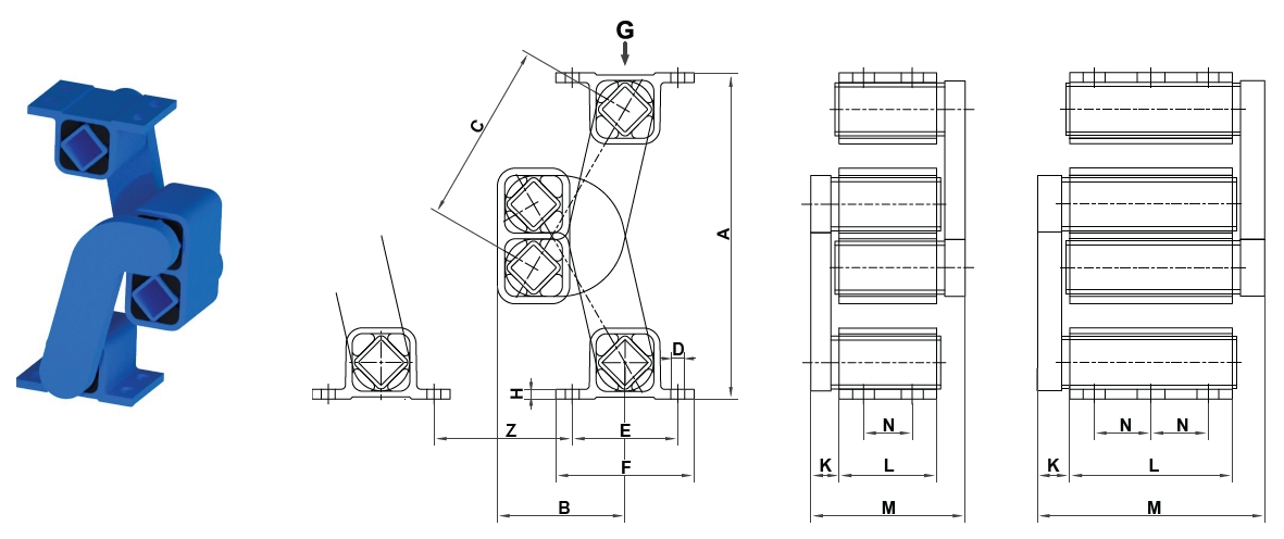 dibujo técnico Suspensión AB-LF