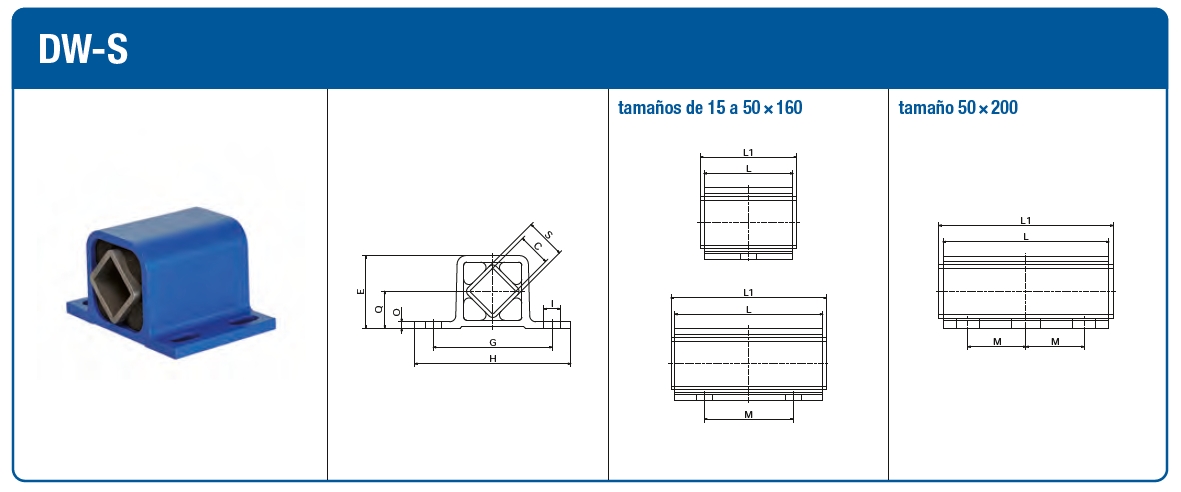 dibujo técnico Unidad elástica DW-S