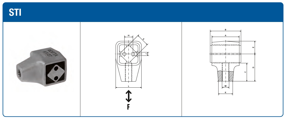 dibujo técnico Oscilante STI Inox