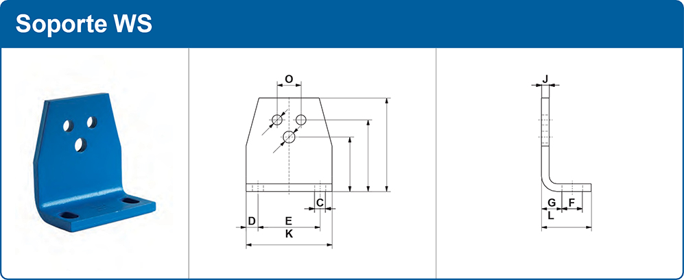 dibujo técnico Soporte WS